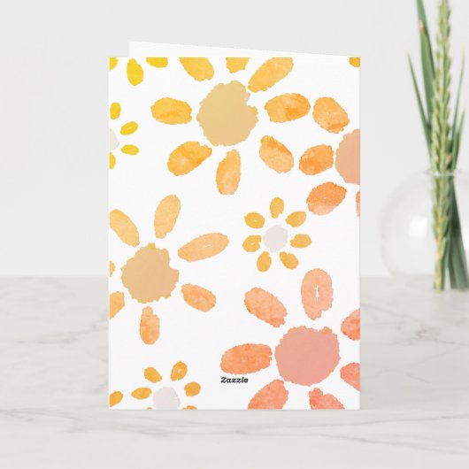 80 Dus wat grappig citaat 80ste verjaardag Bloemen Kaart (Achterkant)