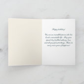 80 en Fabulous Flower Pattern Verjaardagsfoto Kaart (Binnen)