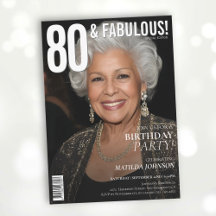 80 en Fabulous Magazine Hoesje 80ste verjaardag