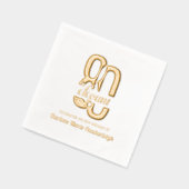 80 et élégant 80e Anniversaire Or (Gauche)