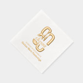 80 et élégant 80e Anniversaire Or (Droite)