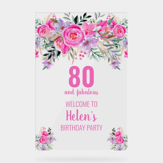 80 et fabuleuse fête d'anniversaire rose (Recto)