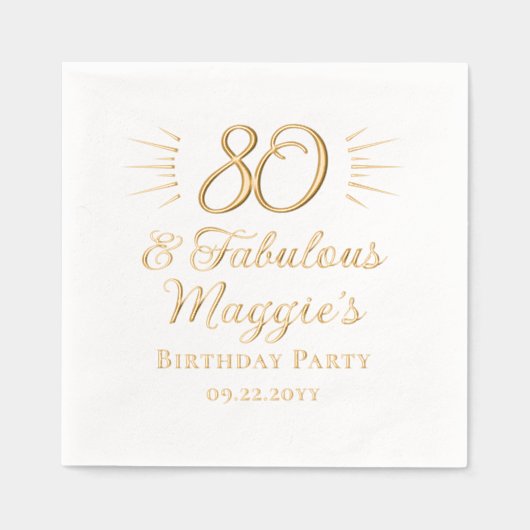 80 et fabuleuse fête du 80e anniversaire (Recto)