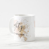 80 Et Fabuleux 80E Anniversaire Café Mug Cadeau (Devant gauche)