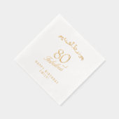 80 et fabuleux ornement élégant 80e anniversaire (Droite)