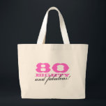 80 et fabuleux sac fourre-tout pour 80e anniversai<br><div class="desc">80 et fabuleux sac fourre-tout pour le 80ème anniversaire. Numéro d'âge et couleurs personnalisés. Idée cadeau d'anniversaire mignonne pour maman,  tante,  grand-mère,  soeur,  etc.</div>