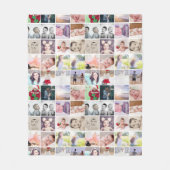 80 foto's collage gepersonaliseerd (20 herhalen) fleece deken (Voorkant)