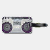 80-ghetto blaster bagagelabel (Achterkant horizontaal)