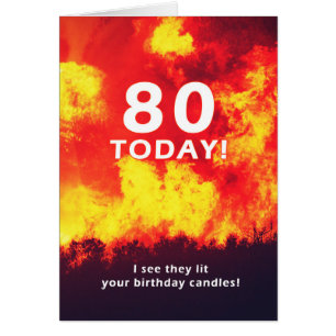 80 Humor van de Birthday Forest Fire Candle