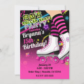 80-inch rolroterende Schaats roze Kaart (Voorkant)