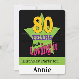80 jaar en liefhebbend kaart