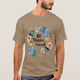 80 Jaar Geliefde Moeder Oma 80 80ste jongen T-shirt