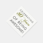 80 jaar Geweldige zijn Servet (Hoek)