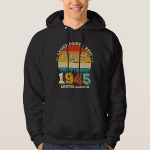 80 jaar oud 1955 Retro Geweldige 80ste verjaardag  Hoodie