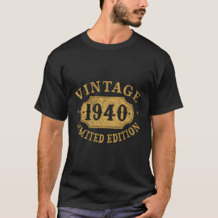 80 jaar oud 80e 1940 beperkt Verjaardag Verjaardag T-shirt
