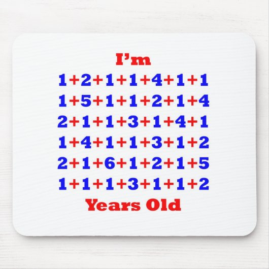 80 jaar oud! muismat (Voorkant)