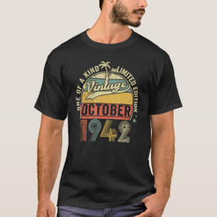 80 jaar oude 80ste verjaardag Geweldige sinds okto T-shirt