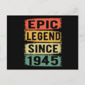 80 jaar oude Bday 1945 Epic Legend 80ste verjaarda Briefkaart (Voorkant)