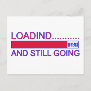 80 JAAR OUDE BIRTHDAY-DESIGN BRIEFKAART