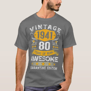 80 jaar oude Gift  1941 80th Birthday T-shirt