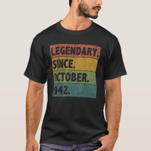80 jaar oude legering sinds oktober 1942 80e geboo t-shirt
