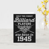 80 jaar oude poolspeler 80ste verjaardag biljart kaart (Gele Bloem)
