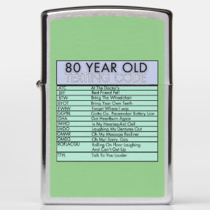 80 jaar oude sms-code grappige verjaardagssenioren