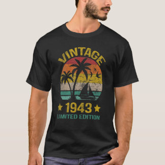 80 jaar oude Vintage 1943 80e verjaardag T-shirt