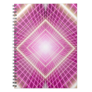 80 jaar retro en Sci Fi pop art scene. Notitieboek