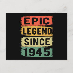 80 Jaar Verjaardag 1945 Epische Legende 80ste Verj Briefkaart