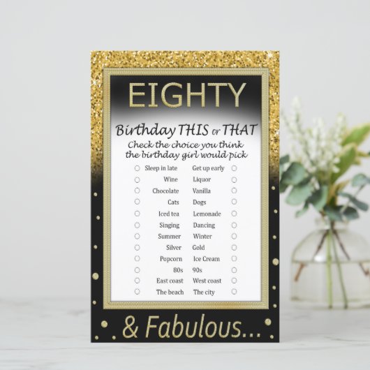 80-jarig bestaan dit of dat spel (Staand voorkant)