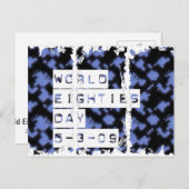 80-jarige dag briefkaart (Voorkant / Achterkant)