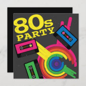 80-jarige partij kaart (Voorkant / Achterkant)