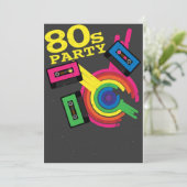 80-jarige partij kaart (Staand voorkant)