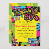 80-jarige uitnodiging tot terugzending van de '80- (Voorkant / Achterkant)