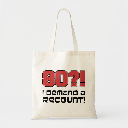 80 Je demande un Sac fourre-tout de recomptage (Devant)