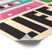 80 MixTape Cassette Motivatie Poster (Hoek)