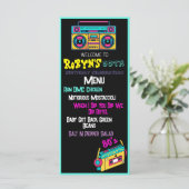 80 ou 90 Thème Anniversaire Invitation (Debout devant)