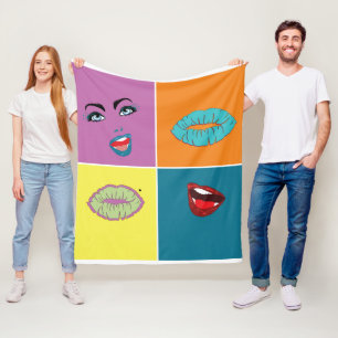 80 Pop Art Fleece Deken