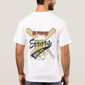 80 Proof Errors Softball Jersey T-shirt (Achterkant)