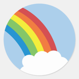 80 Retro Rainbow Stickers