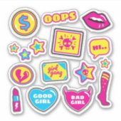 80’s-90’s Retro stickers (Voorkant)
