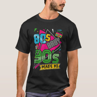 80 s Baby 90 s Made Me Vrouwen Mannen Kostuumfeest T-shirt