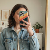 80 s  esthetisch Stripe stijlvol monogram iPhone Hoesje