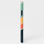 80 s  esthetisch Stripe stijlvol monogram iPhone Hoesje (Rechterkant)