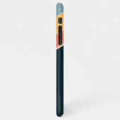 80 s  esthetisch Stripe stijlvol monogram iPhone Hoesje (Linkerkant)