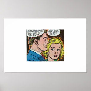 80-s Golden age Horror strips Poster