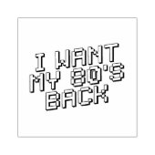 80 s Lover Rubberstempel (Afrduk)