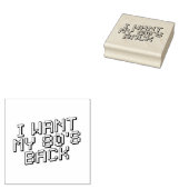 80 s Lover Rubberstempel (Gestempeld)