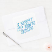 80 s Lover Vierkante Sticker (Envelop)